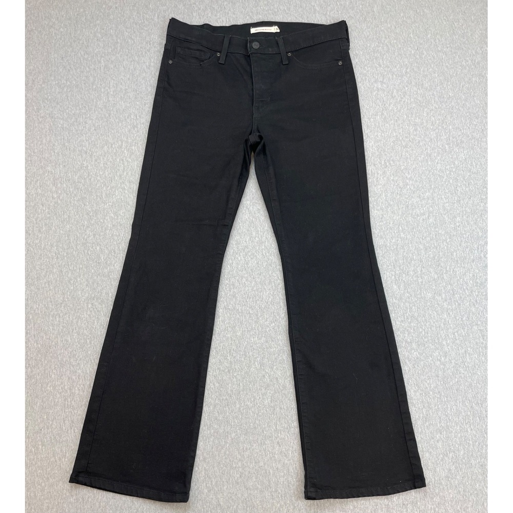 Levis Jeans Womens 29 x 30 Black Cotton Blend Stretch 315 Shaping Bootcut